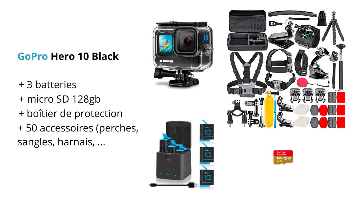 Caméra Gopro en location et accessoires